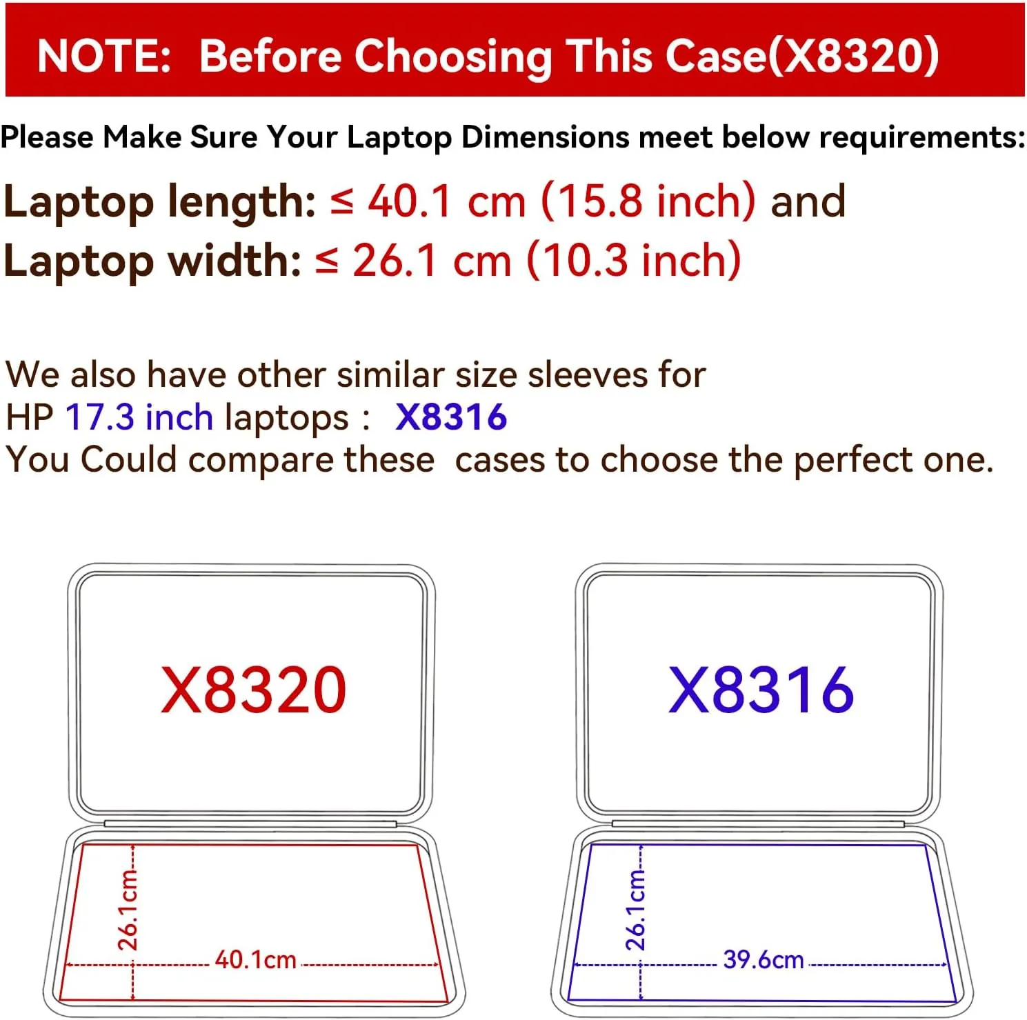 Smatree Hard EVA Protective Sleeve Case Compatible for 17.3 inch Envy Laptop 17t/17, OMEN 17, HP 470 G9/G10 Notebook PC, HP Laptop 17/17t/17z, Anti-Shock and Waterproof Notebook Bag (X8320)