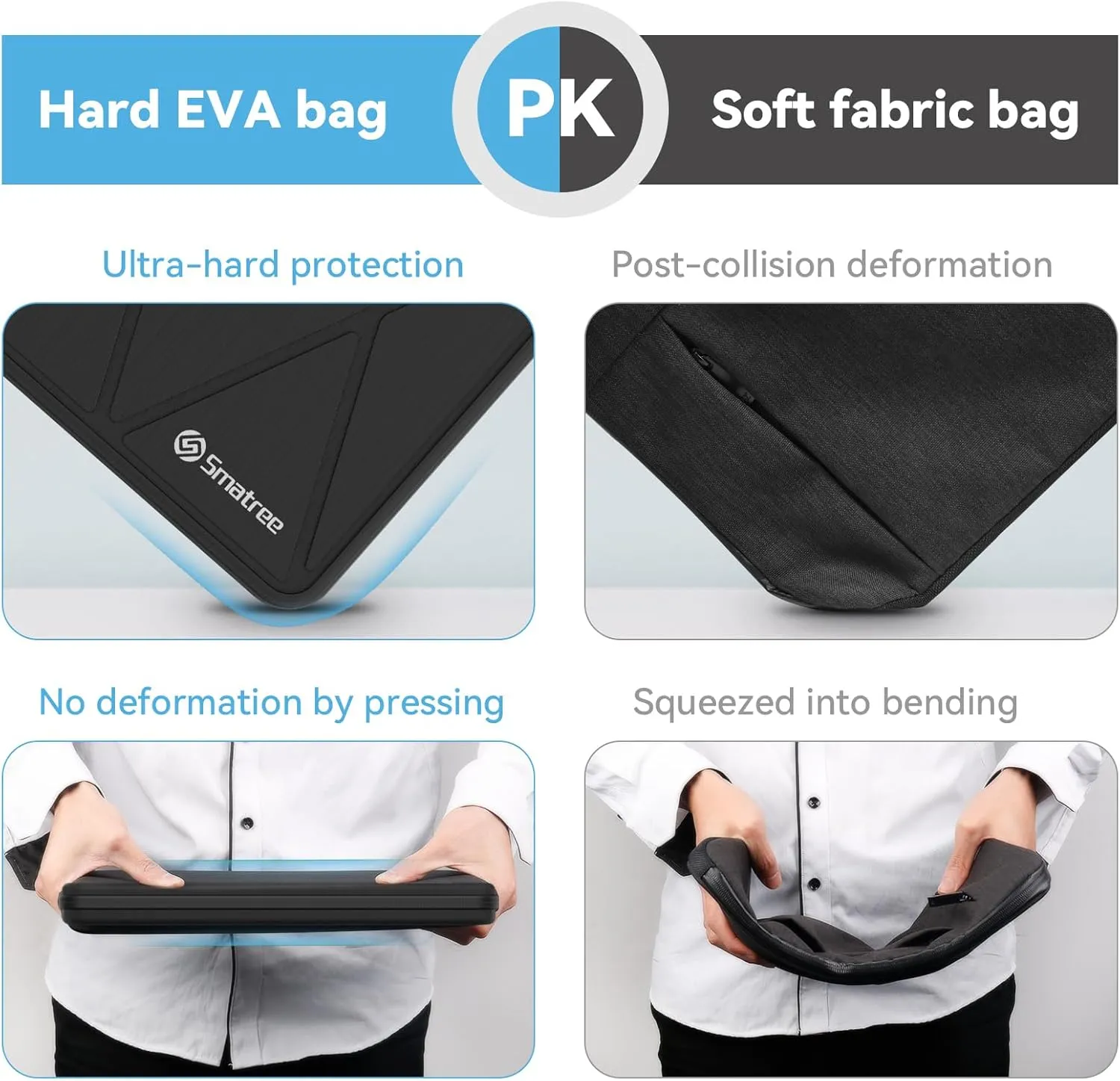 Smatree Hard EVA Protective Sleeve Case Only Compatible for 16 inch Lenovo ThinkPad X1 Fold PC Notebook Bag, Not Fit for Other Laptops, Not Fit for Unfolded State (X8012)