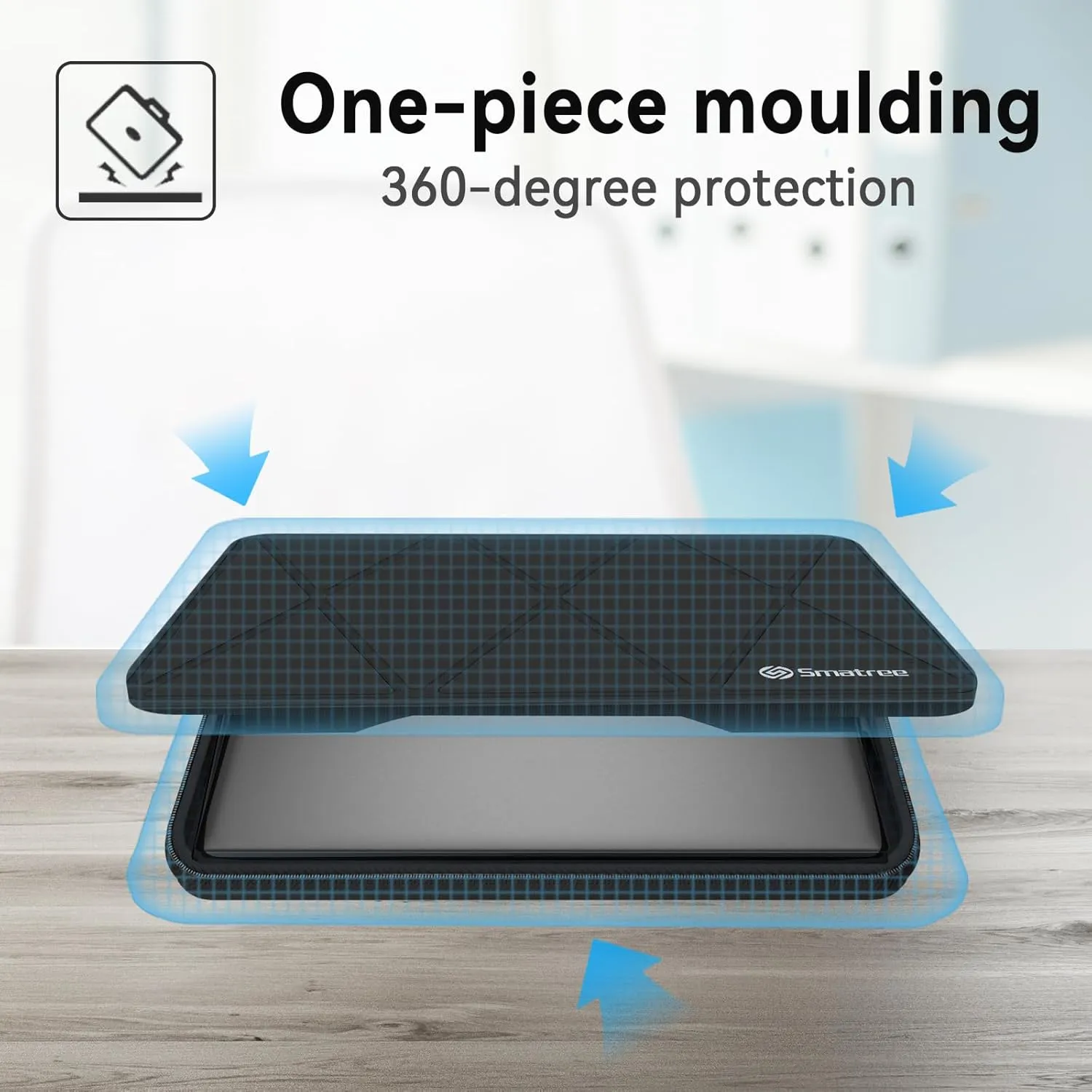 Smatree Hard EVA Protective Sleeve Case Only Compatible for 16 inch Lenovo ThinkPad X1 Fold PC Notebook Bag, Not Fit for Other Laptops, Not Fit for Unfolded State (X8012)