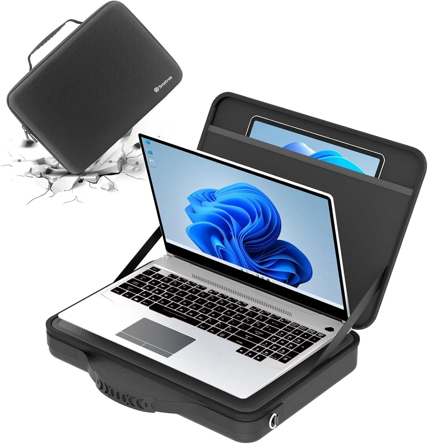 Smatree Hard Laptop Shoulder Case with Handle for 15.6-16 inch ASUS ROG Zephyrus G16/M16/G15 2025/2024,for ROG Strix G16/G15 2025/2024,ROG Strix SCAR 16/15,for ROG Flow X16,for TUF Gaming A16/F15/A15