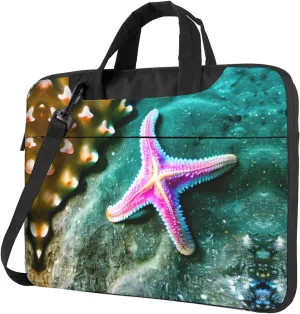 Smokey Mountain Cliff Print Notebook Computer Protective Carrying Cover With Pocket,13 Inch Laptop Shoulder Bag