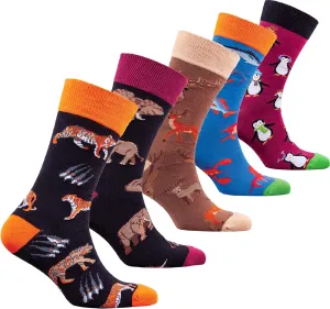 socks n socks-Mens 5pair Luxury Colorful Cotton Fun Novelty Dress Socks Gift Box