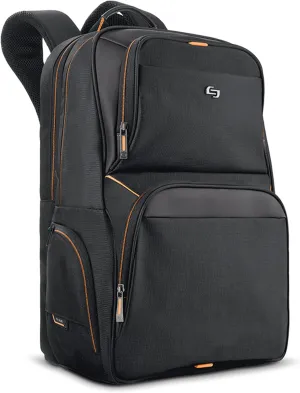 Solo New York UBN701-4 17.3 Inch Laptop Backpack, Black, 17.5 x 11.75 x 8