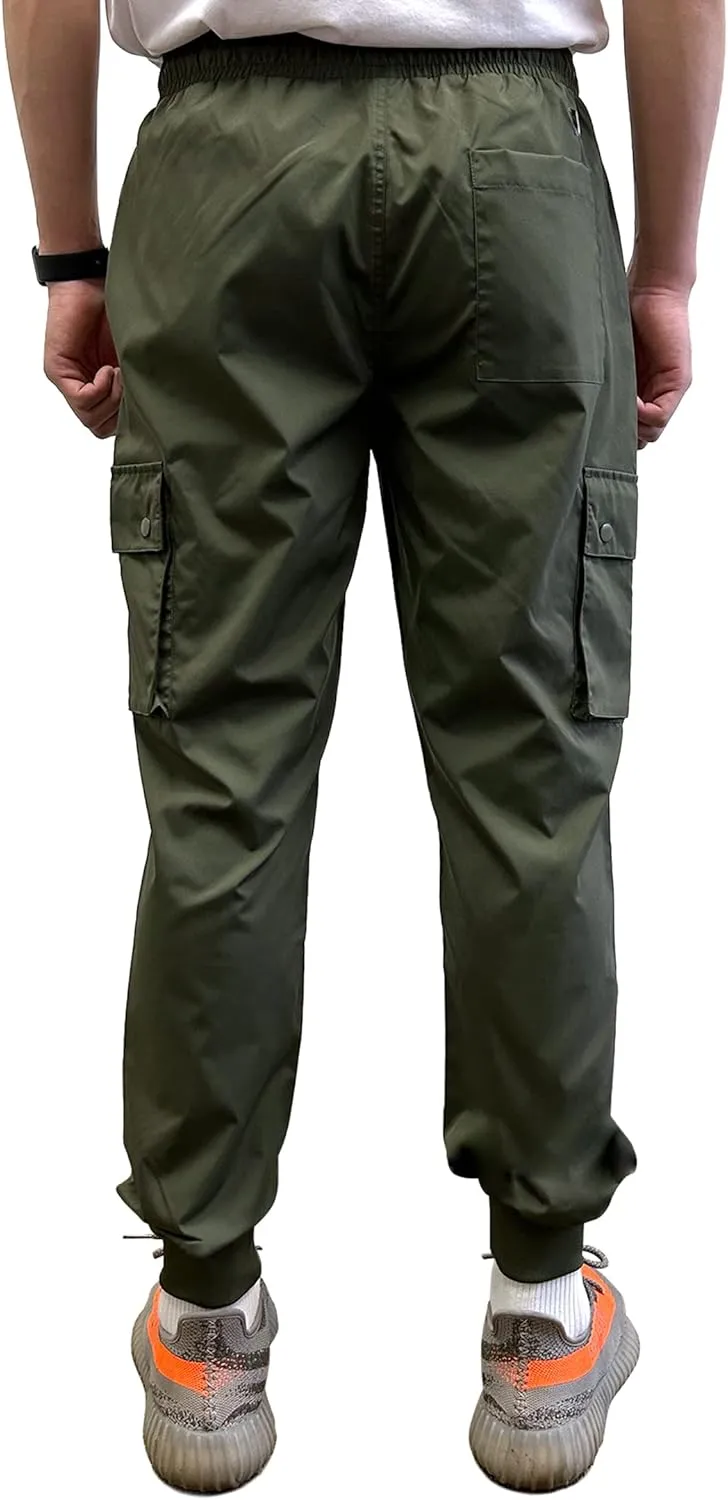 Southpole Men's Active Fleece & Tech Woven Cargo Jogger Pants