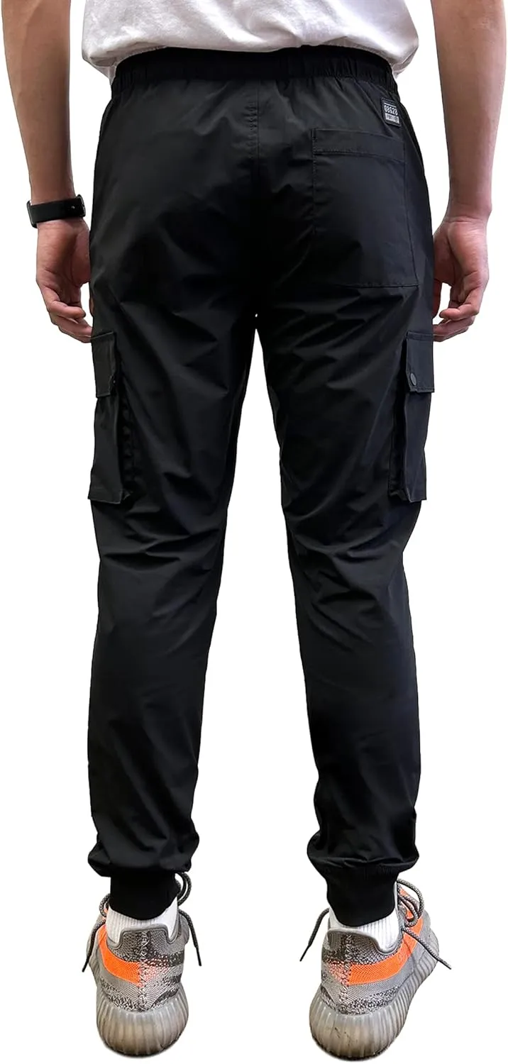 Southpole Men's Active Fleece & Tech Woven Cargo Jogger Pants