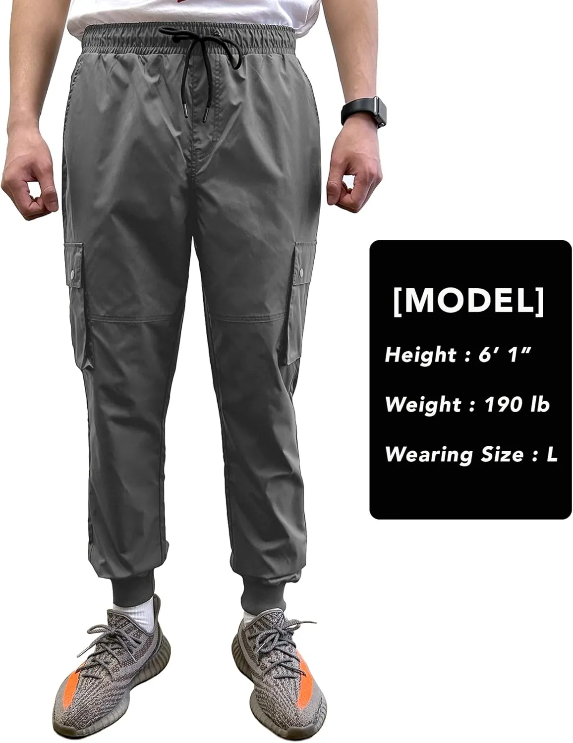 Southpole Men's Active Fleece & Tech Woven Cargo Jogger Pants