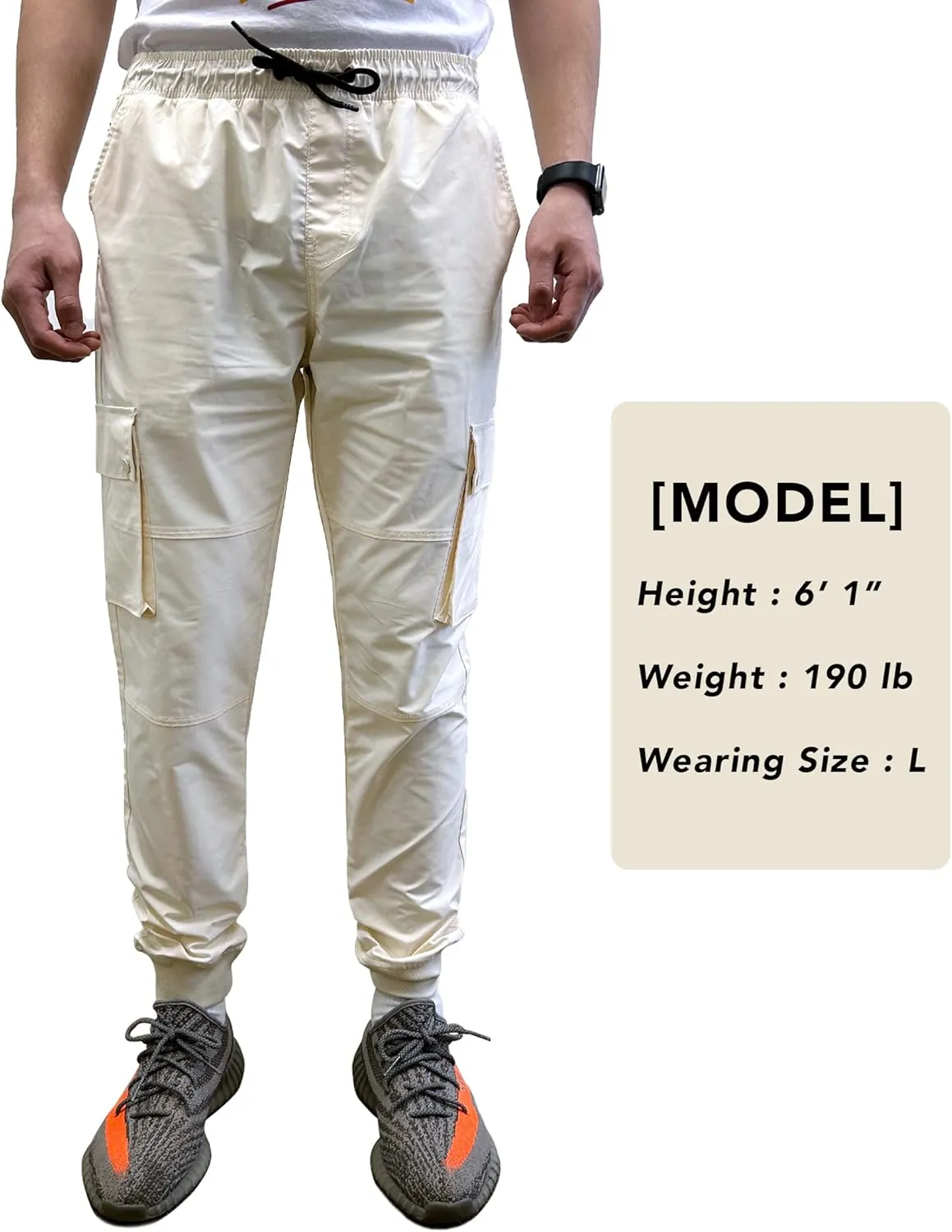 Southpole Men's Active Fleece & Tech Woven Cargo Jogger Pants