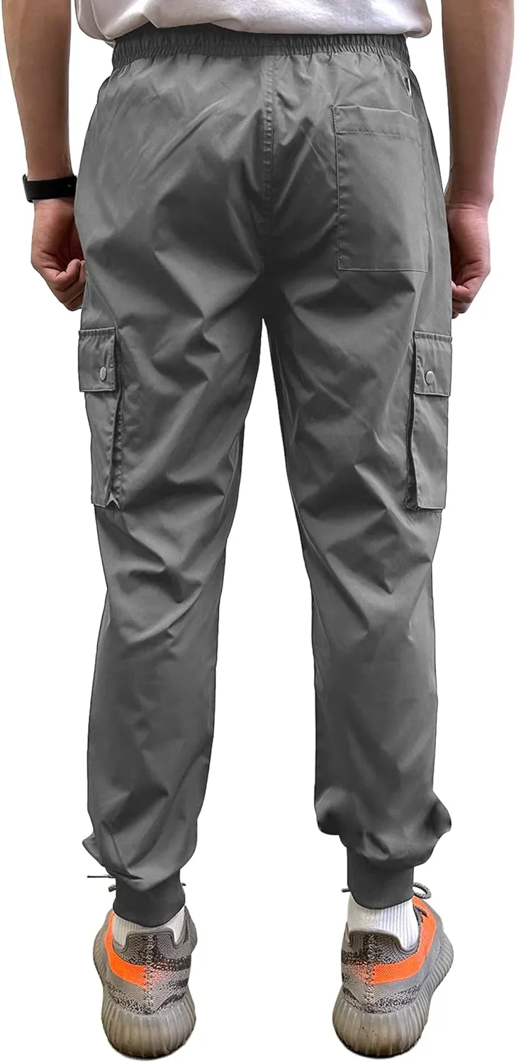 Southpole Men's Active Fleece & Tech Woven Cargo Jogger Pants