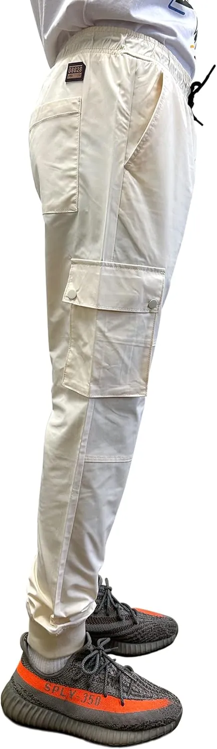 Southpole Men's Active Fleece & Tech Woven Cargo Jogger Pants
