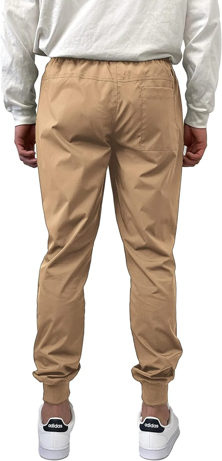 Southpole Men's Basic Tech Woven Track Jogger Pants, Quick Dry, Lightweight, Stretchable