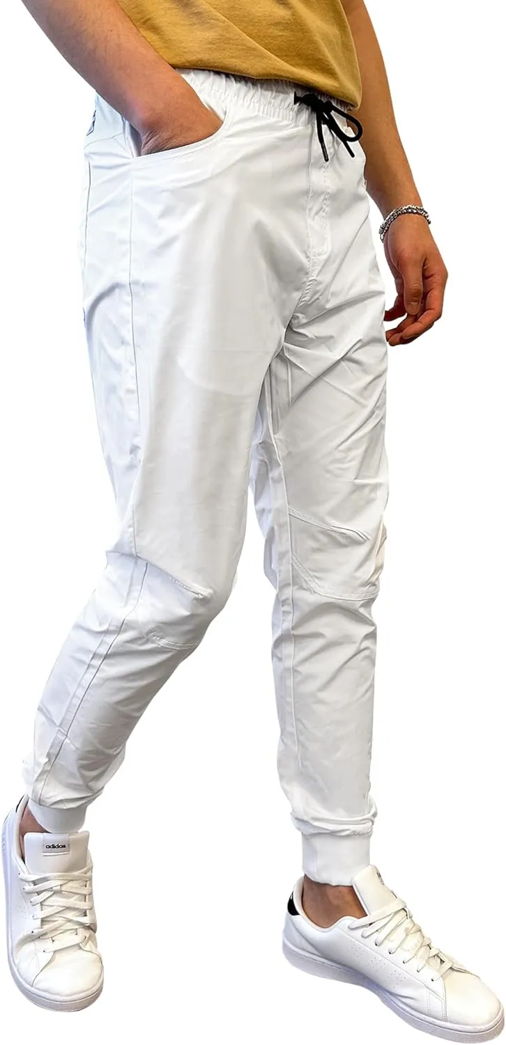 Southpole Men's Basic Tech Woven Track Jogger Pants, Quick Dry, Lightweight, Stretchable