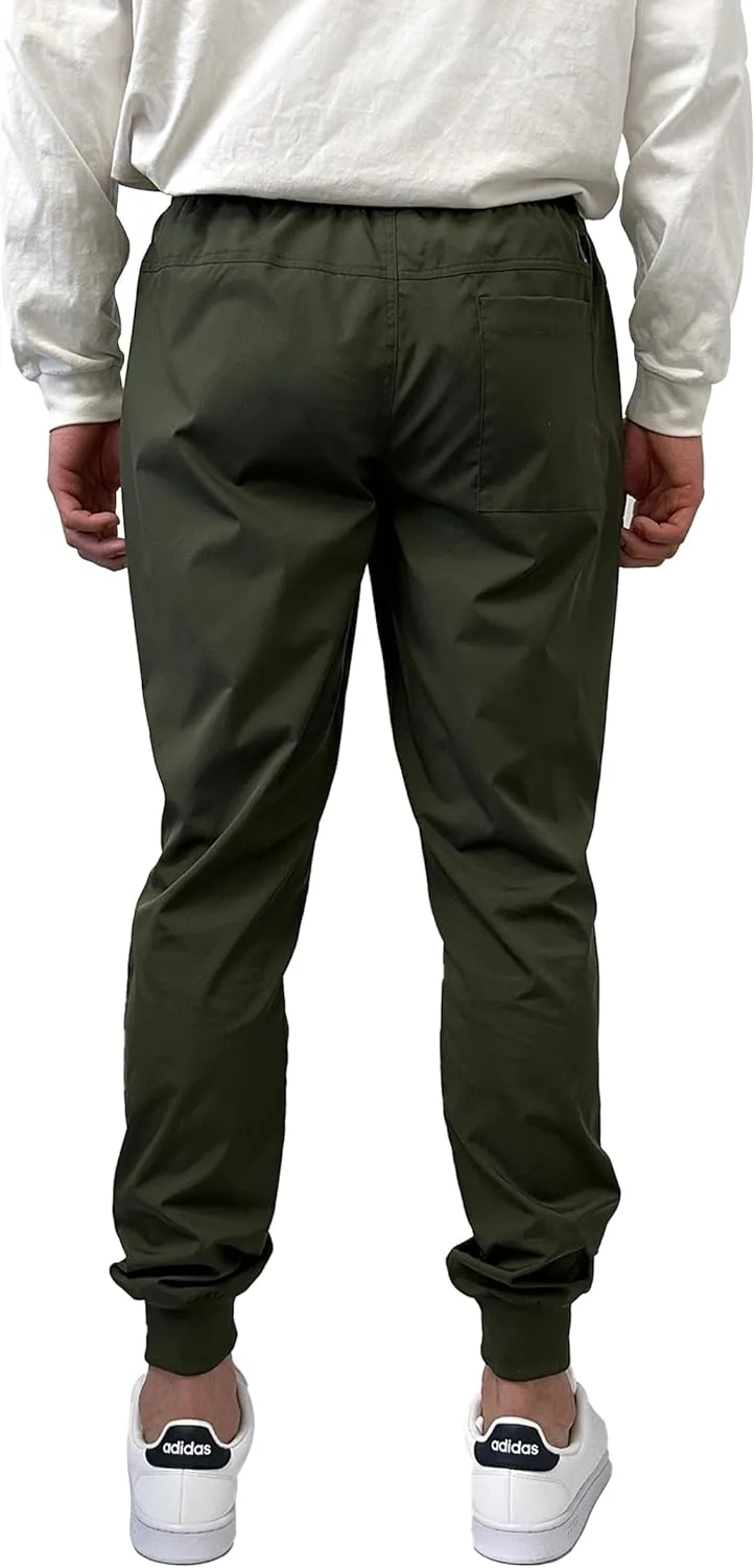 Southpole Men's Basic Tech Woven Track Jogger Pants, Quick Dry, Lightweight, Stretchable