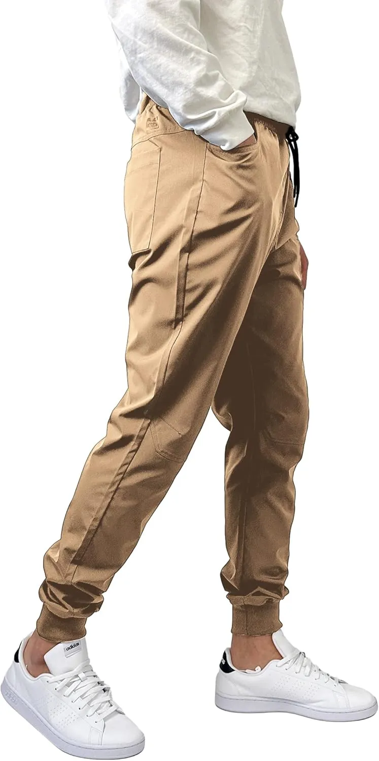 Southpole Men's Basic Tech Woven Track Jogger Pants, Quick Dry, Lightweight, Stretchable