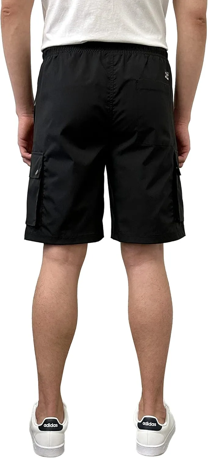 Southpole Men's Quick Dry Water Resistant Cargo Shorts, Inseam 9", Slim Fit, Lightweight