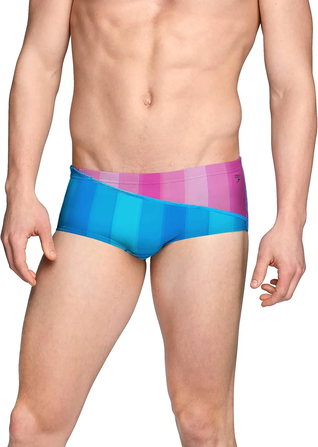 Speedo Men's Swimsuit Euro Brief Endurance Printed