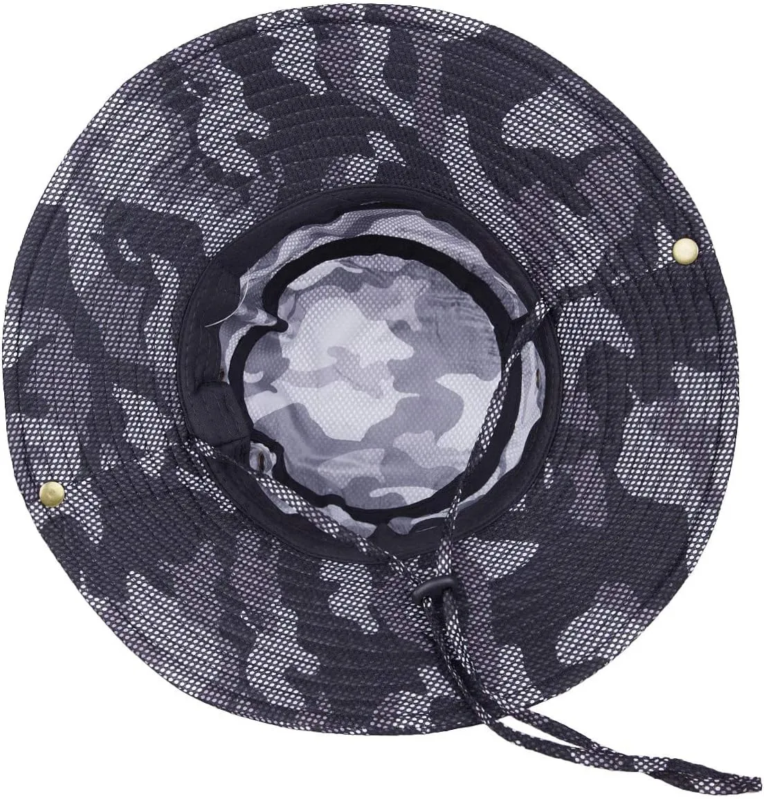 Sportmusies Outdoor Fishing Boonie Hat Breathable Wide Brim Sun Protection Bucket Hats