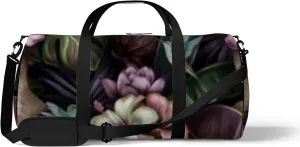 Sports Gym Bag for Women and Men Waterproof Tropical Exotic Plants Pattern Duffel Bag Lightweight Carryon Traveling Boarding Gripsack