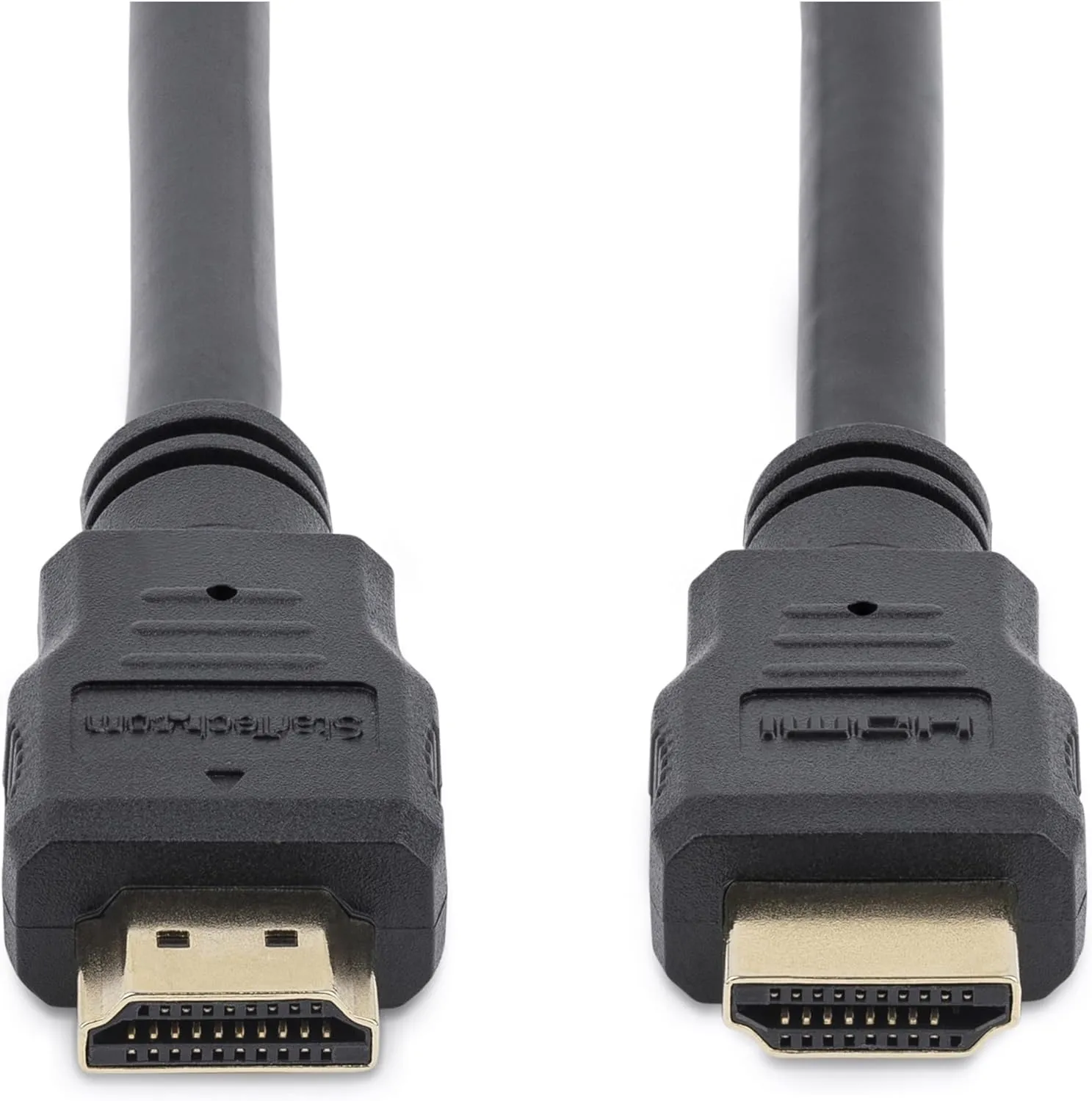 StarTech.com 12ft (3.7m) HDMI Cable - 4K High Speed HDMI Cable with Ethernet - UHD 4K 30Hz Video - HDMI 1.4 Cable - Ultra HD HDMI Monitors, Projectors, TVs & Displays - Black HDMI Cord - M/M (HDMM12)