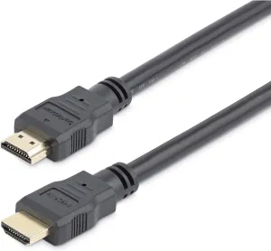 StarTech.com 12ft (3.7m) HDMI Cable - 4K High Speed HDMI Cable with Ethernet - UHD 4K 30Hz Video - HDMI 1.4 Cable - Ultra HD HDMI Monitors, Projectors, TVs & Displays - Black HDMI Cord - M/M (HDMM12)