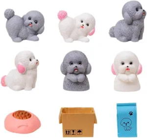 Statues 11Pcs Cute Puppy Dolls DIY Doll House Decoration Desktop Mini Ornaments