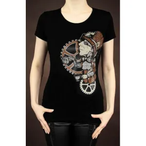 Steampunk Mad Hatter Womens Top