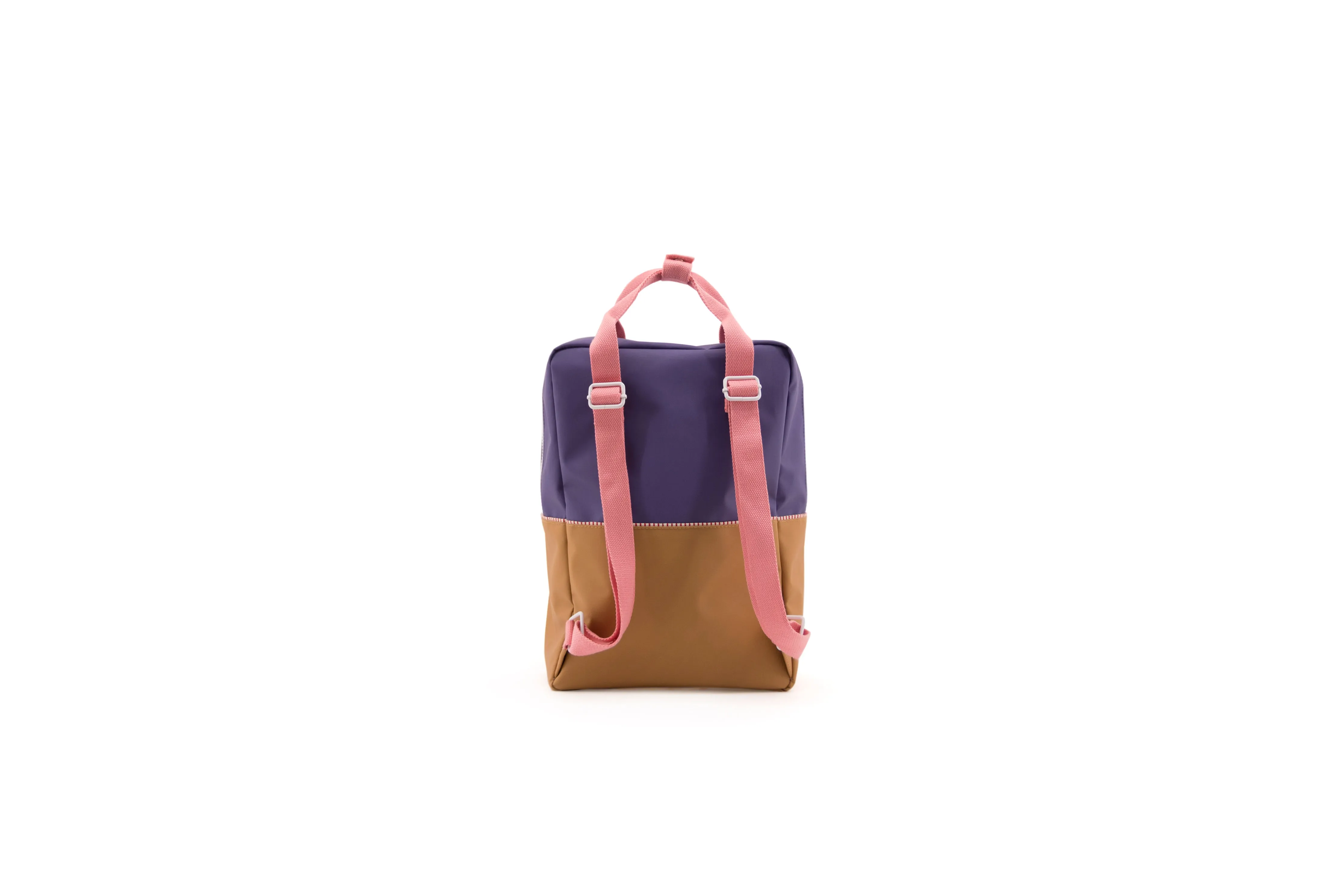 Sticky Lemon Large Backpack Color Block Collection, Purple/Gold/Puff Pink