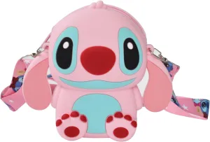 Stitch Crossbody Bag with Adjustable Shoulder Strap, Handbag with Zipper Cute Mini Anime Stitch Coin Wallet Purse