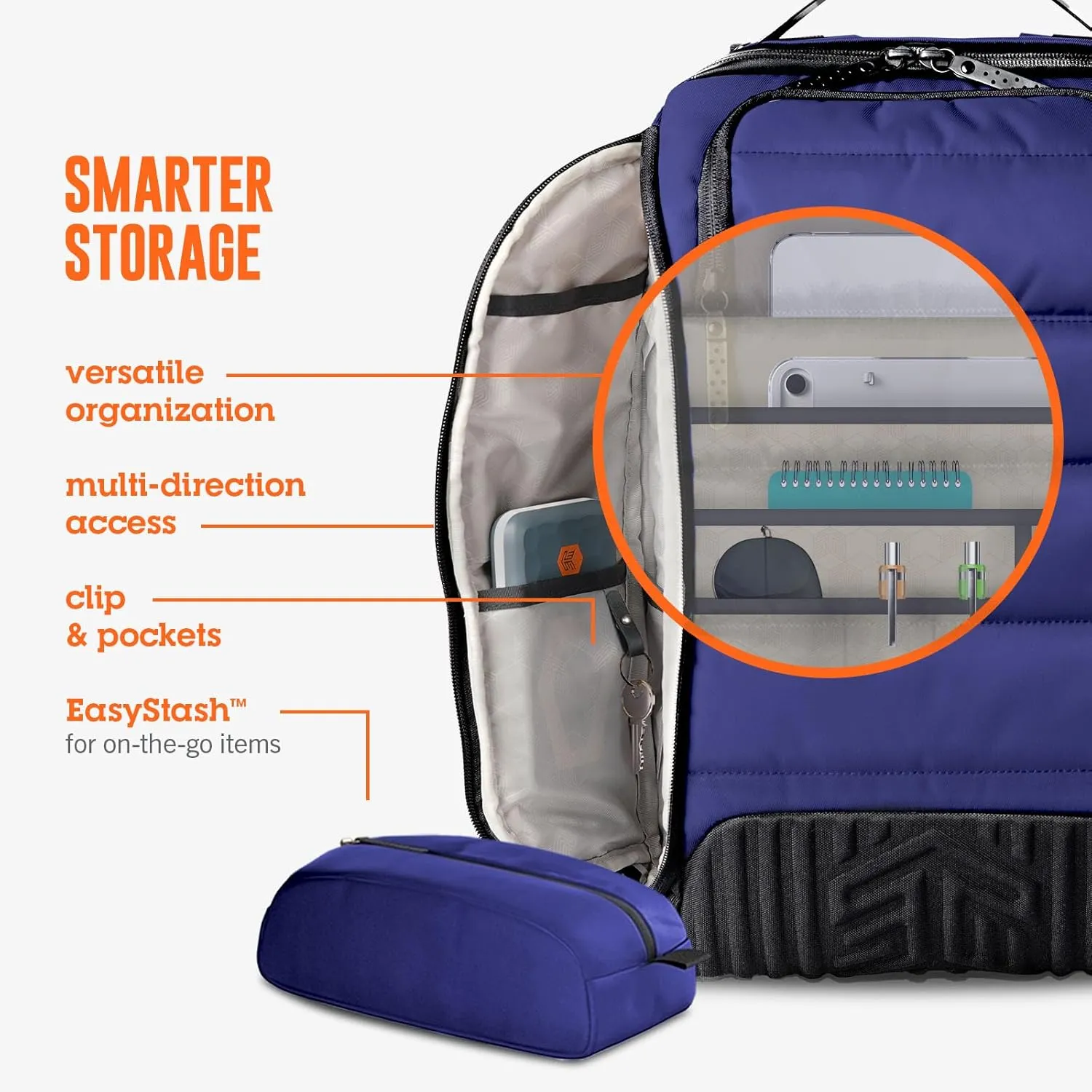 STM Dux 16L Backpack - Slim, Rugged, Comfortable, Innovative, Versatile, 360 Degree Protective Backpack for Men & Women, Fits up to a 16" Laptop Plus a Tablet Sleeve - Grey