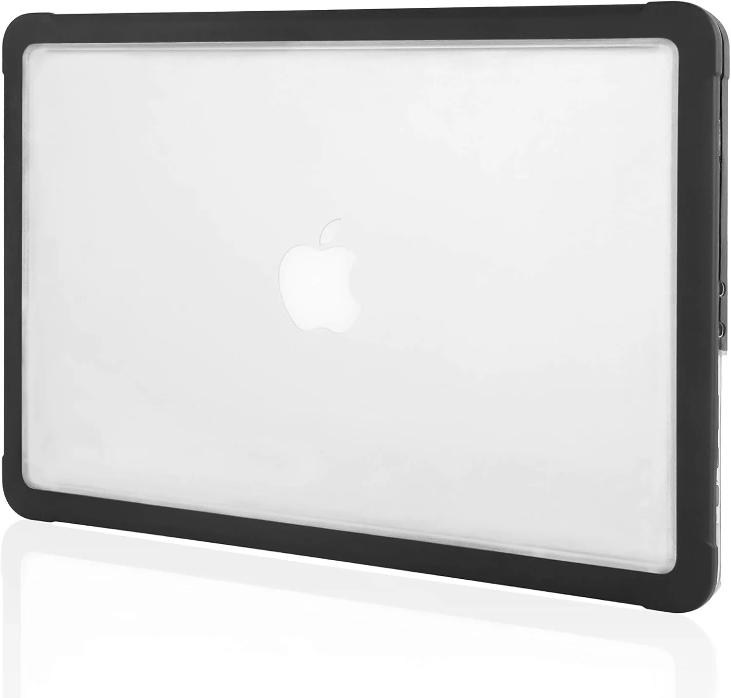 STM Dux Ultra Protective Case for MacBook Air 13" (M1 & Retina 2020/2018 - A1932/A2179/A2337) - Translucent, Rugged, Mil-Spec Drop Tested - Black.