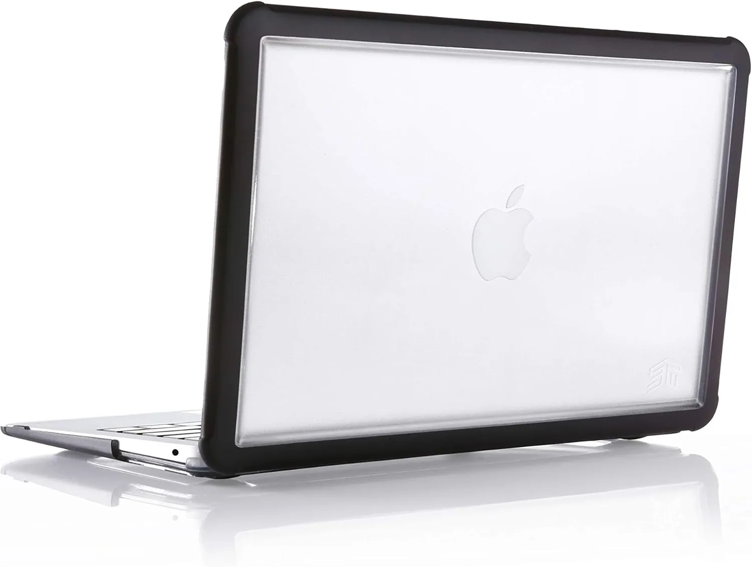 STM Dux Ultra Protective Case for MacBook Air 13" (M1 & Retina 2020/2018 - A1932/A2179/A2337) - Translucent, Rugged, Mil-Spec Drop Tested - Black.