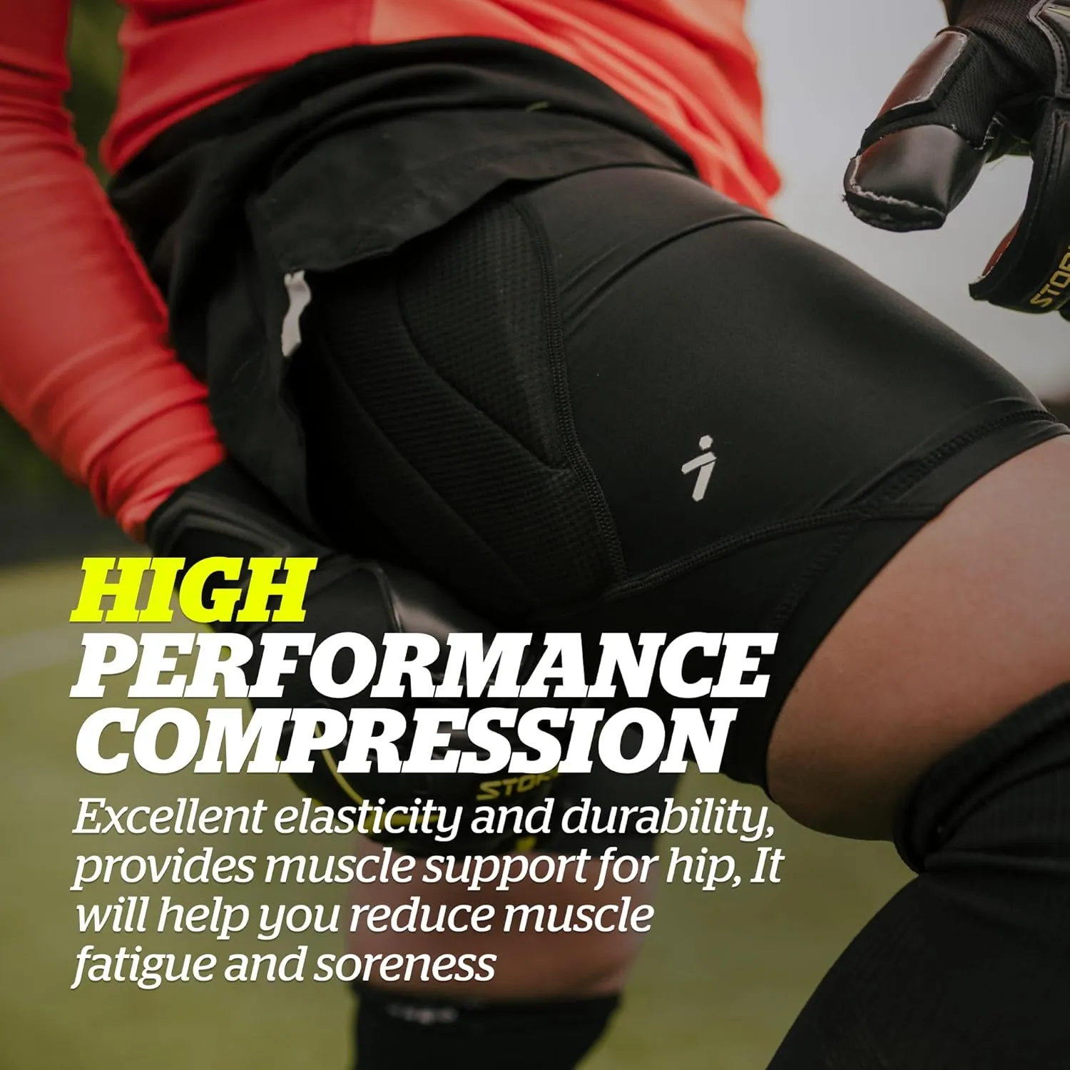 Storelli Women's BodyShield GK Sliders, Performance Soccer Shorts, UV Resistant, Impact Protection, Sweat-Wicking