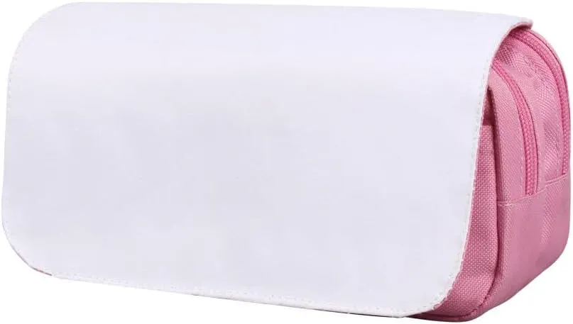 Sublimation Printable Blanks Cosmetic Bags Pencil Case Multipurpose DIY Heat Transfer Makeup Bags Organizer Bag Toiletry Pouch with Removable Flap for Sublimation