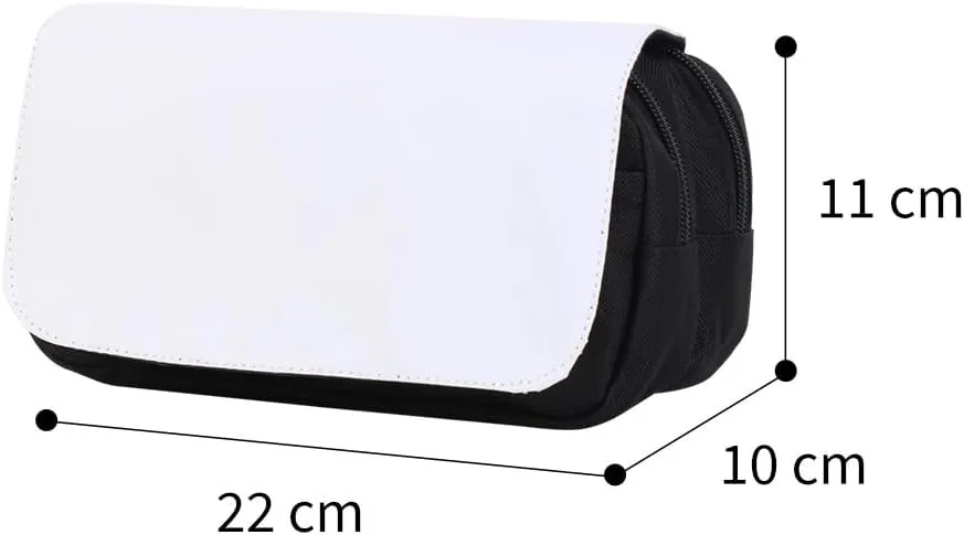 Sublimation Printable Blanks Cosmetic Bags Pencil Case Multipurpose DIY Heat Transfer Makeup Bags Organizer Bag Toiletry Pouch with Removable Flap for Sublimation