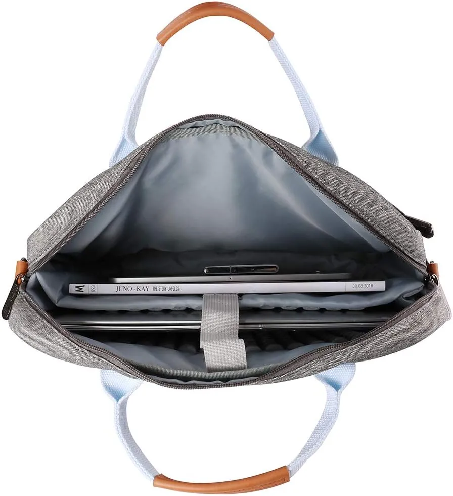 Sumac 16" Laptop Computer Messenger Bag Work Briefcase with Dual Top Handles, Adjustable Straps Laptop Shoulder Bag