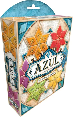 Summer Pavilion Mini Board Game - Portable Travel Edition! Tile-Placement Strategy Game, Fun Family Game for Kids & Adults, Ages 8 , 2-4 Players, 30-45 Min Playtime, Made by Plan B Games