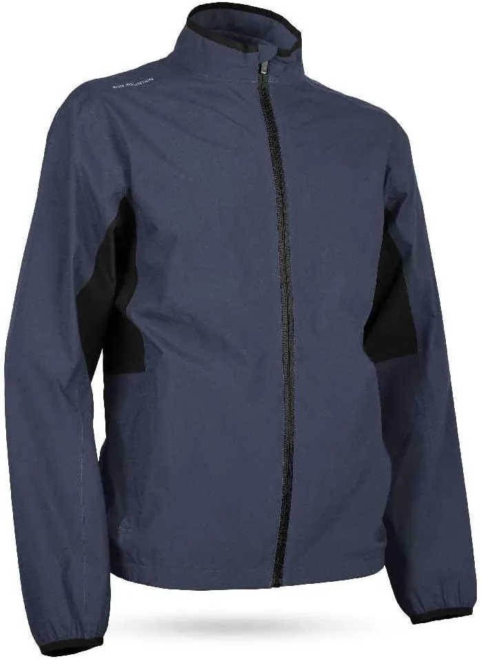 Sun Mountain 2019 Mens Monsoon Rain Jacket - Navy-Black (Medium)