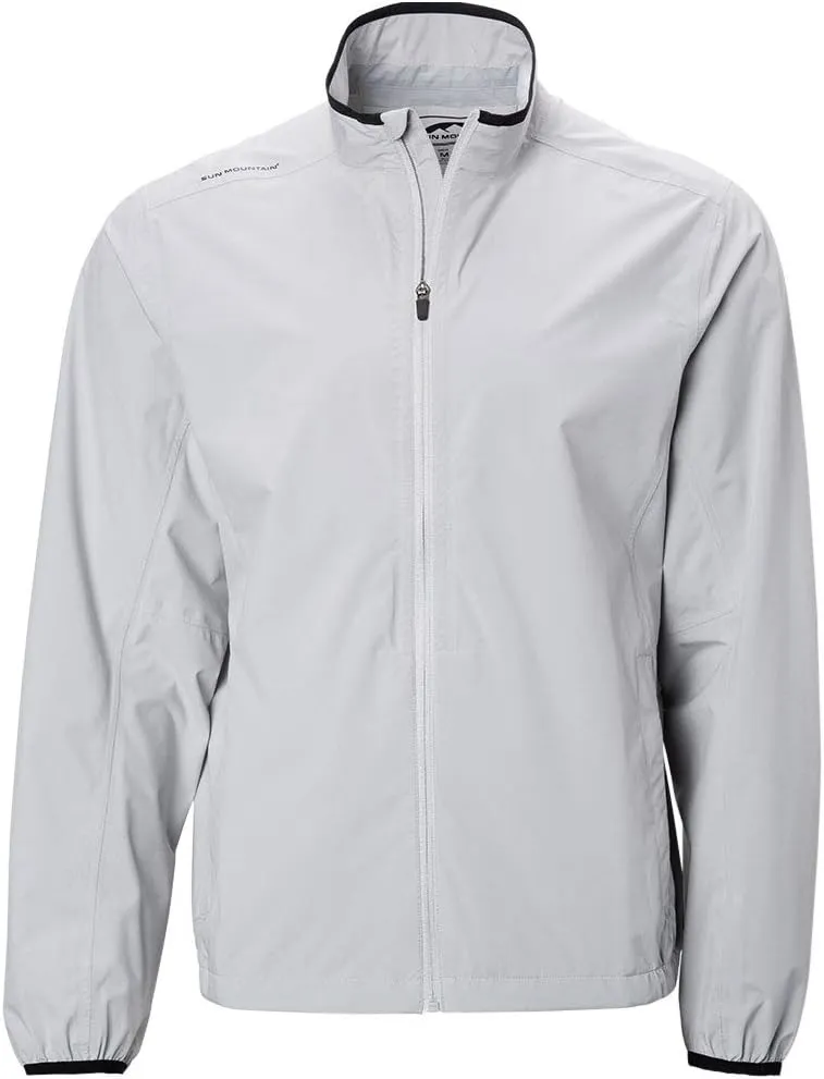 Sun Mountain Mens Monsoon Packable Golf Rain Jacket Grey L