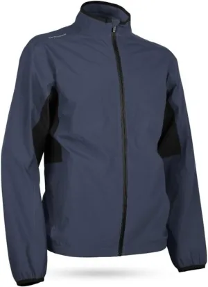 Sun Mountain Mens Monsoon Packable Golf Rain Jacket Navy L