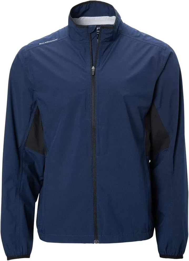 Sun Mountain Mens Monsoon Packable Golf Rain Jacket Navy Xl