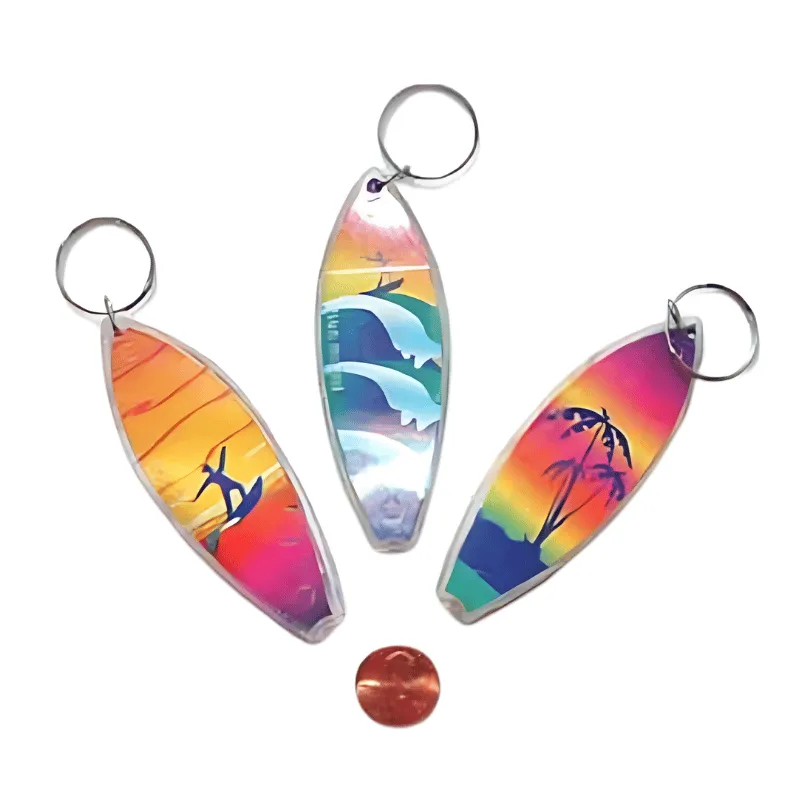 Surfboard Key Chain (24 total key chains in 2 bags) 37¢ each