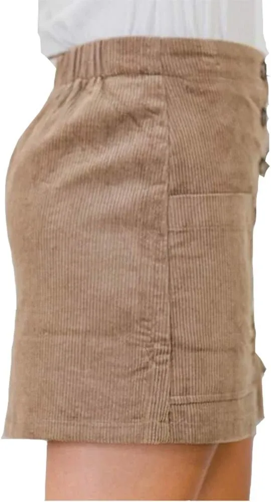 Susupeng Women High Waist Soft Faux Suede Button Down Skirt Slim Back Zip Side Pocket Mini Skirts