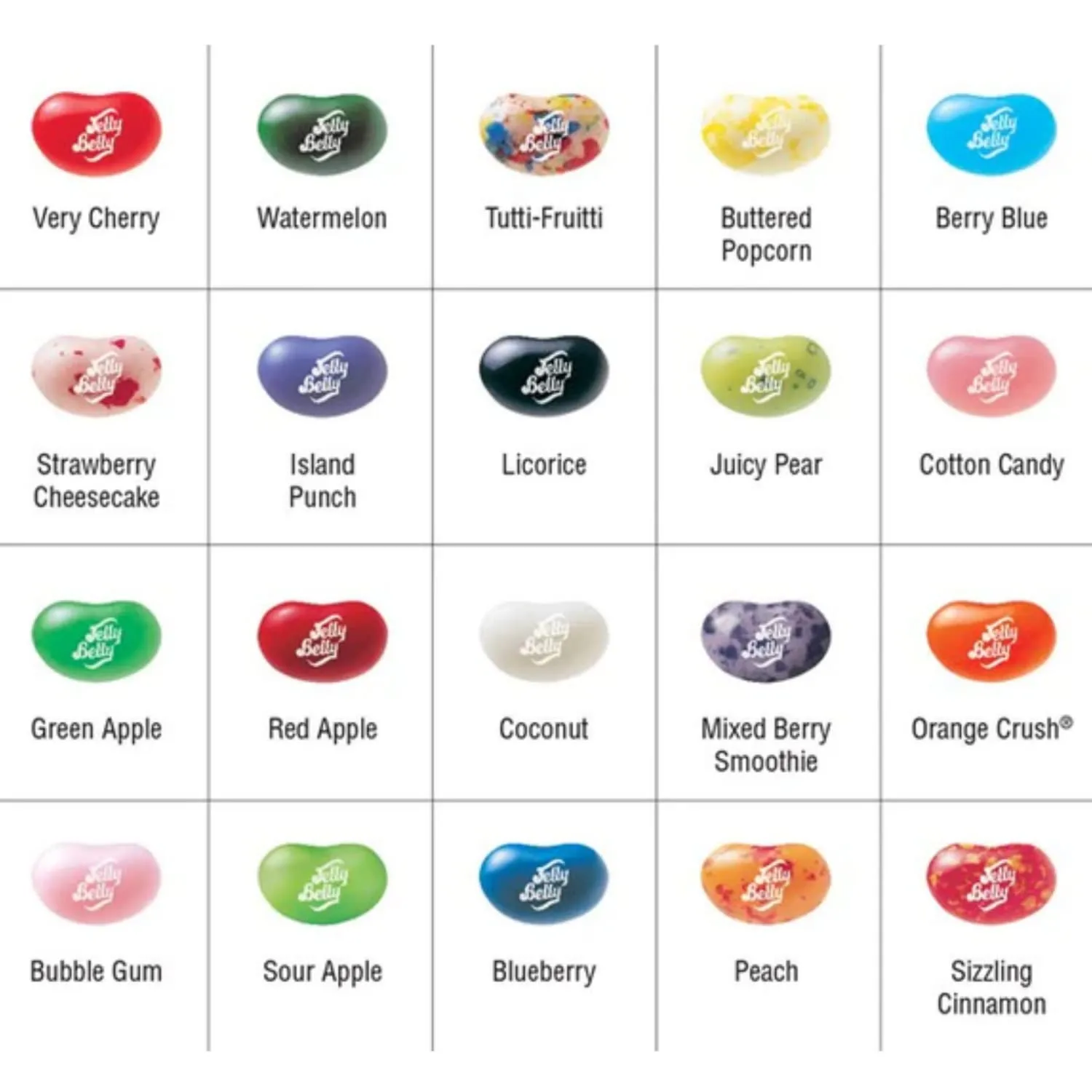 Sweetzo 20 Mini Packs of Assorted Flavor Jelly Beans, Individually Bagged Easter Egg Fillers, Bulk Chewy Candy