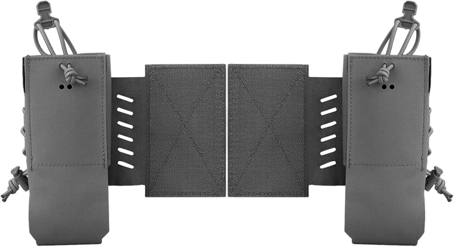 Tactical Cummerbund Extension Pouch with Hook and Loop Panel Quick Attached and Fixed, Universal Side Radio Pouch Holder Bag for Tactical Vest