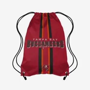 Tampa Bay Buccaneers Team Stripe Wordmark Drawstring Backpack