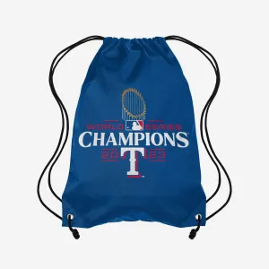 Texas Rangers 2023 World Series Champions Drawstring Backpack
