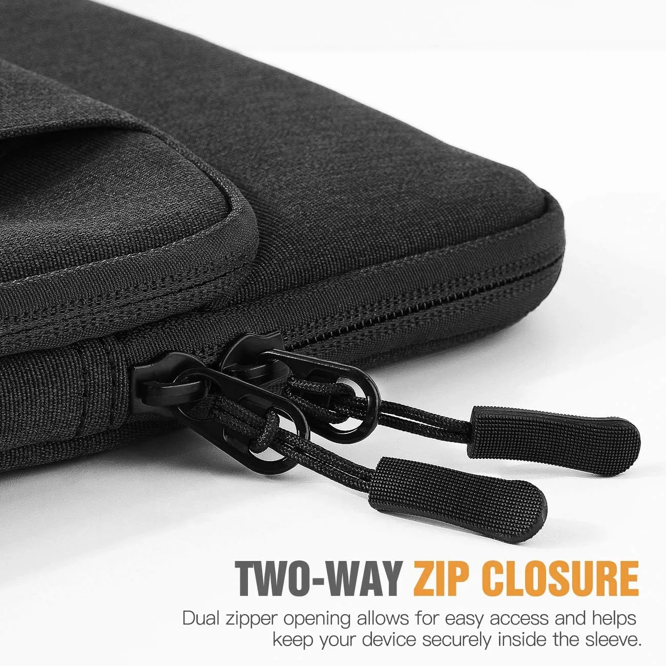 TiMOVO 13.3-14 Inch Laptop Sleeve Carrying Bag with Pockets for iPad Air 13 Inch 2024,iPad Pro 13 Inch 2024,MacBook Air 2022-2018,MacBook Pro M2/M2/M1 Pro/M1 Max,Galaxy Tab S9 /S8  12.4",Black