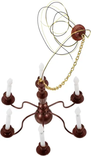 Tiny Ceiling Lamp Mini Chandelier for Doll House Light Sand Table Ornament for Miniature Lighting Decor Stylish Model Accessory Present