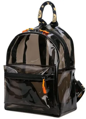 TINYAT Transparent Small Clear Backpack Waterproof Cute Clear Mini Bag for College, Concerts, Sports, Travel and Daily Use