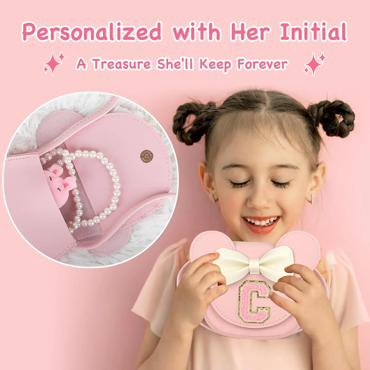 Toddler Purse Gifts for Girls, Little Girl Purse Kids Wallet Crossbody Bag Birthday Gifts for 3-8 Year Old Girl