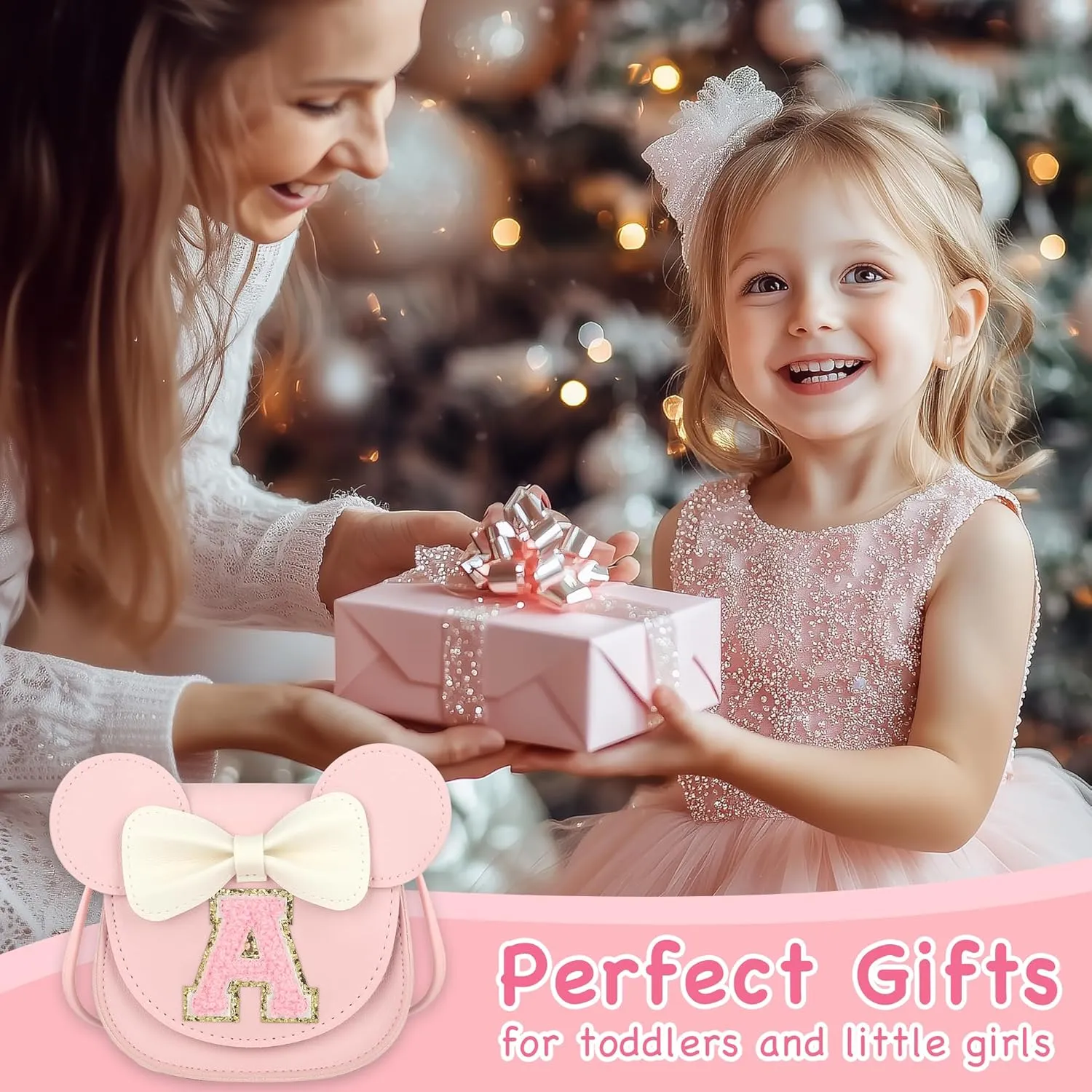 Toddler Purse Gifts for Girls, Little Girl Purse Kids Wallet Crossbody Bag Birthday Gifts for 3-8 Year Old Girl